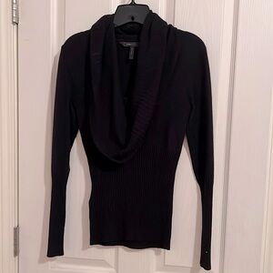 BCBGMAXAZRIA black cowl neck sweater